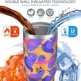 thumbnail image 3 of Modern 30oz Handheld Travel Tumbler with Handle – Double Wall Stainless Steel Insulated Cup, Flip Straw Lid, Leak-Proof & BPA-Free for Hot and Cold Drinks – Durable Coffee & Juice Mug White, 3 of 7