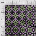 thumbnail image 2 of oneOone Viscose Chiffon Light Green Fabric Asian Tile Star Quilting Supplies Print Sewing Fabric By The Yard 42 Inch Wide, 2 of 4