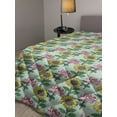 thumbnail image 2 of Vintage Down Alternative Comforter, Detailed Sketchy of Snapdragon Flower and Butterflies, Microfiber Quilt for All Season, 5 Sizes, Multicolor, by Ambesonne, 2 of 3