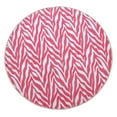 thumbnail image 1 of Furnish My Place Animal Print Rug - 4 ft. Round, Zebra Light Pink, Nylon Rug for Patio, Garden, Hallway, Living Room, 1 of 5
