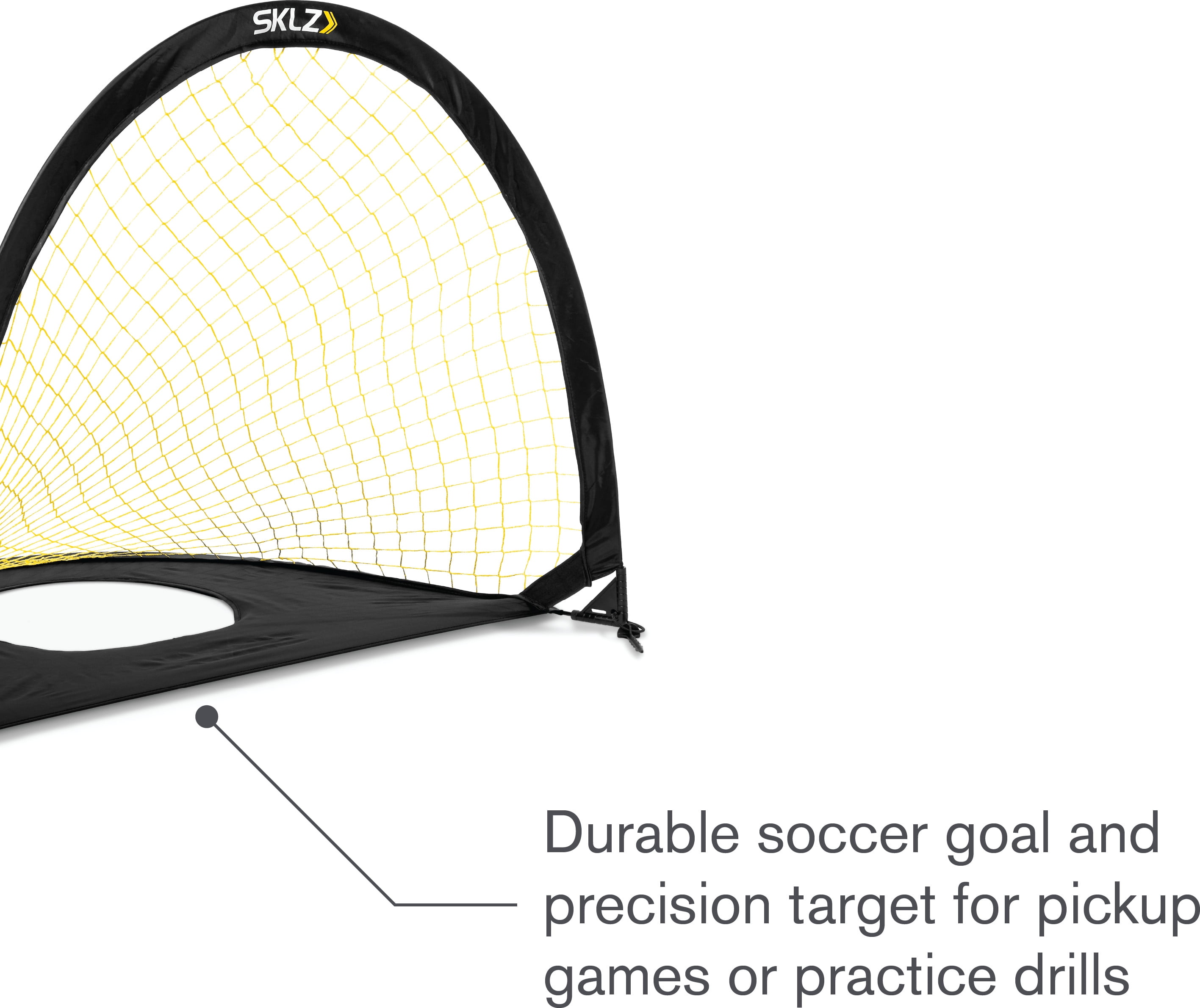 SKLZ Precision Two-Sided Pop-up Soccer Goal and Practice Target, 6'x4'