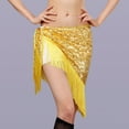 thumbnail image 2 of Ediodpoh Carnival Sequin Skirt for Women Sparkly Lace up Waist Adjustable Mini Party Sequin Dance Waist Accessory Skirt Skirts for Women Yellow One Size, 2 of 3