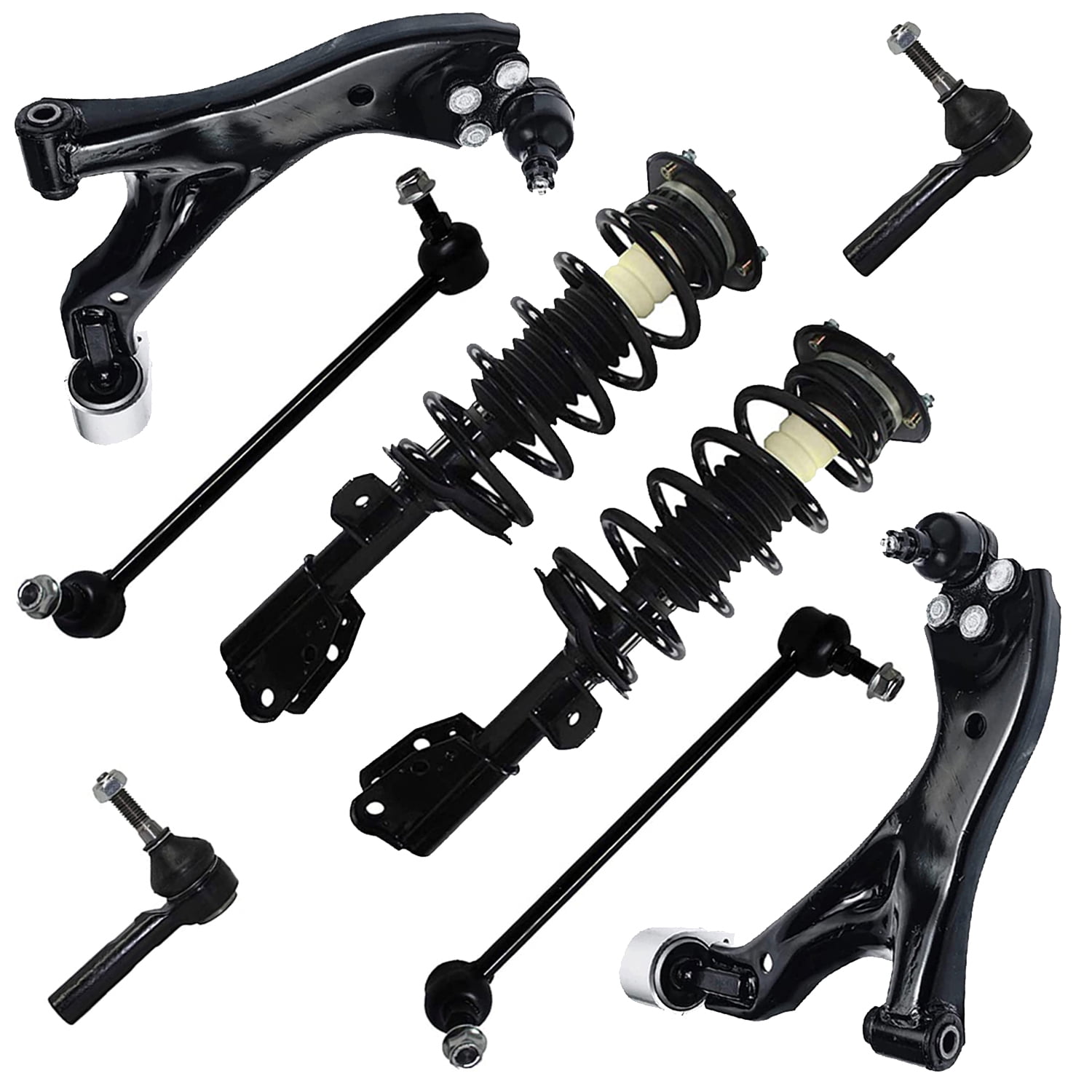 Replacement Parts Detroit Axle Outer Tie Rod Ends 2 Front Lower Control Arm & Ball Joint 2 Both