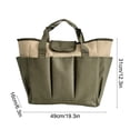 thumbnail image 3 of Eespoir Large Capacity Gardening Tool Bag, with Multiple Pockets Tote Organizer, for Shears, Gloves, Planting Tools, for Garden, Work, Sturdy Fabric, Easy Carry, 3 of 6
