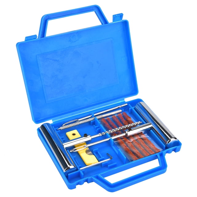 13Pcs Tire Repair Kit Tyre Repairing Tool Set for Automobiles Motorcycles with Box
