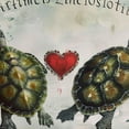 thumbnail image 6 of PIKWEEK Table Cloth Round Table Cover Turtle Valentine's Day Turtle Love You Long Time Gifts White, 6 of 8