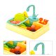 thumbnail image 2 of Methold Bañera de pájaros, cuenco de ducha automático con batería, alimentador de animales, juguetes para niños, bañera de plástico Aseo de mascotas amarillo Methold PT000082-04B, 2 of 6