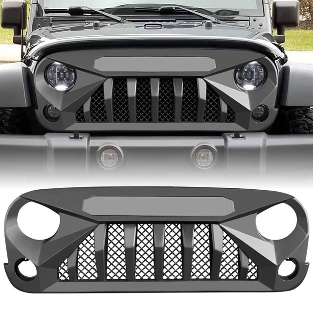 American Modified Gladiator Grille for 2007-2018 Jeep Models, Matte Black
