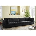 thumbnail image 2 of Meridian Furniture Jacob Black Velvet Modular Sofa, 2 of 9