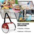 thumbnail image 5 of ZIATUBLE Christmas Deers Toilet Paper Holder Snowflakes Hanging Paper Towel Case with Smooth Zipper Tissue Roll Hanging Cover Washable Paper Towel Roll Organizer Accessories Indoor, 5 of 7