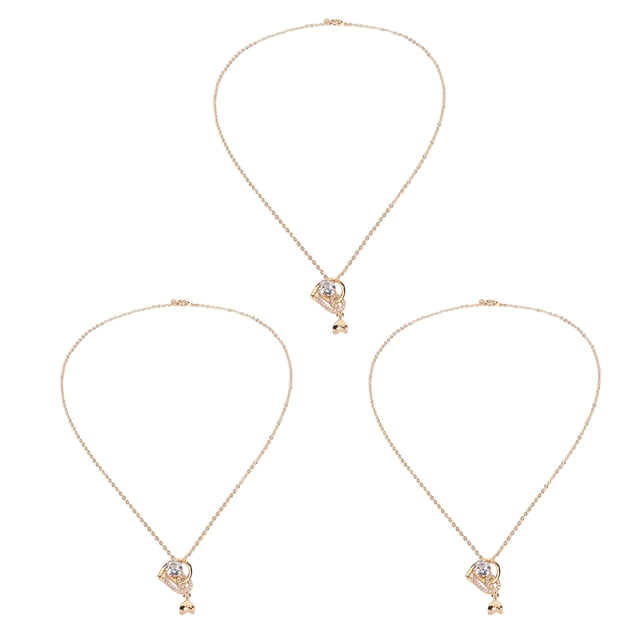 Collar de mujer cadena de clavícula con colgante de corazón único para fiesta ANGGREK Otros