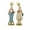 Multi-color, variant on 9.06'' H Hand Painted Bunny Couple Statue Set - Resin Easter Bunny Decor, Spring Rabbit Figurines for Easter Centerpiece Table Decorations or Home Decor, for Family and Friends