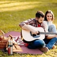 thumbnail image 6 of Awypu Bubble Letters Square Outdoor Picnic Mat for Camping, Park, Beach, Grass, Outdoor 58.3x58.3in, 6 of 6
