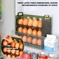 thumbnail image 4 of Flippable Refrigerator Side Door Storage Rack Kitchen Storage Egg Storage Egg Tray Storage Box Egg Box A, 4 of 8