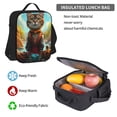 thumbnail image 5 of Pofeuu Riverside Meditating Cat Print Backpack Travel Backpacks With Lunch Bag Pencil Bag Set 3 pcs Set Cartoon Backpack, 5 of 7