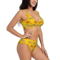thumbnail image 2 of Daiia Leopard Print Women's Bikini Set Two Piece Swimsuit High Waisted Bikini Adjustable Straps Bikini Perfect for Beach, Pool, and Summer Vacation-XX-Large, 2 of 9