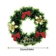 thumbnail image 3 of Christmas Wreath 10 Inch, Pre-Decorated Front Door Wreath for Home Office Church, Xmas Wall Hanging Indoor Holiday Decor, 3 of 7