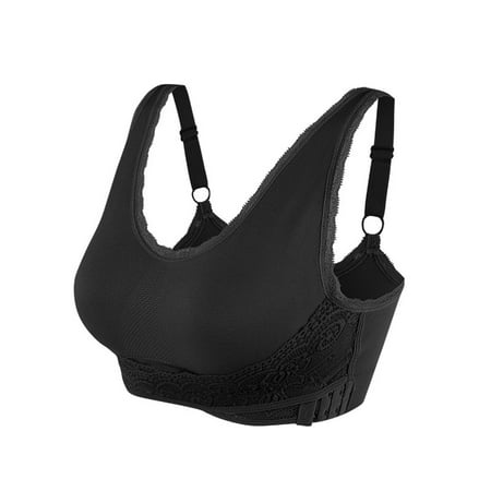 

BIZIZA Women Bra Comfort Adjustable Straps Full Coverage Criss Cross Everyday Bralette
