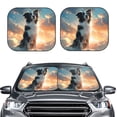 thumbnail image 2 of Yiaed Cloud Border Collie Print Car Front Windshield Sun Shade,Foldable Anti-UV Car Sunshade for Front Window for Most Vehicles-Medium, 2 of 5