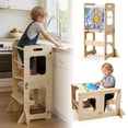 thumbnail image 1 of Torre de aprendizaje plegable Montessori labebe para niños pequeños, 1 of 8