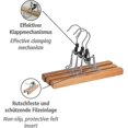 thumbnail image 3 of Natural Trouser Hanger - Set Of 3, Wood, 25 X 16.5 X 2.2 Cm, Brown, 3 of 5