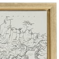 thumbnail image 3 of Kate and Laurel Sylvie Black and White Modern Retro World Map Framed Canvas Wall Art Set by The Creative Bunch Studio, 2 Piece 18x24 Gold, Vintage Map Art for Wall, 3 of 8