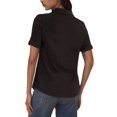 thumbnail image 3 of INSPIRE CHIC Women's Shirt Short Sleeve Turn Down Collar Shirts XS Black, 3 of 7