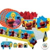 Another Dream Sesame Street Birthday Party Pack for 16 with Plates, Napkins, Cups, Tablecover, and Candles with Exclusive Party Pin