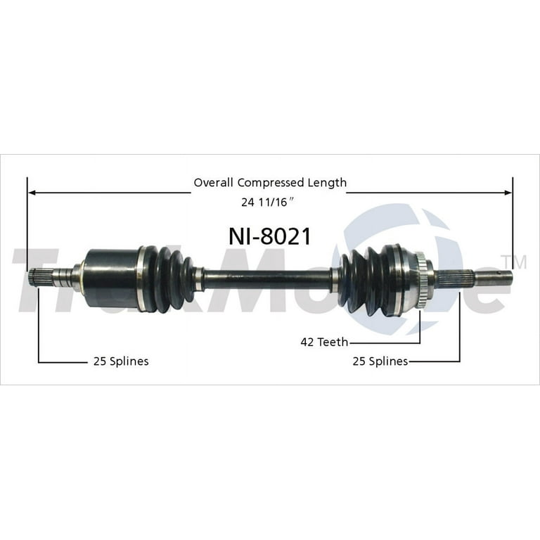 Trakmotive Cv Axle Shaft P/N:Ni 8021 Fits select: 1991-2006