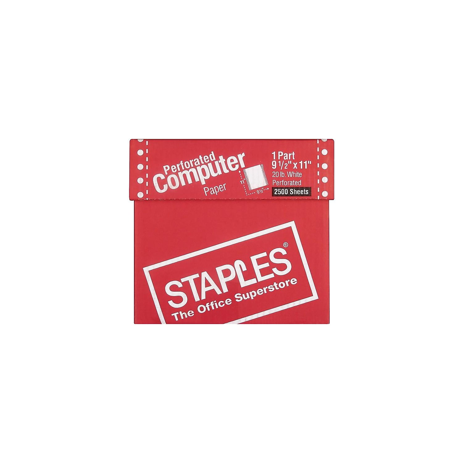 MyOfficeInnovations 9.5" x 11" Continuous Paper 20 Lbs. 92 Brightness 2500/CT 177154