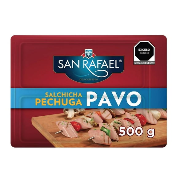 Salchicha de pechuga de pavo San Rafael 46 500 g