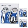 thumbnail image 3 of 3pcs/set Shower Head Hand Rainfall Shower Head Universal Bathroom Showerhead Pressurized Hand-held Showerhead Showerhead Hose and Base, 3 of 3