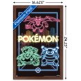 thumbnail image 2 of Pokémon - Neon Group Wall Poster, 14.725" x 22.375" Framed, 2 of 4