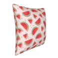 thumbnail image 2 of Fotbe Watermelon Pattern Velvet Decorative Throw Pillow Covers with Elegant Piping, Soft Plush Cushion Cover for Sofa, Bed, Car, Office-18"x18", 2 of 8