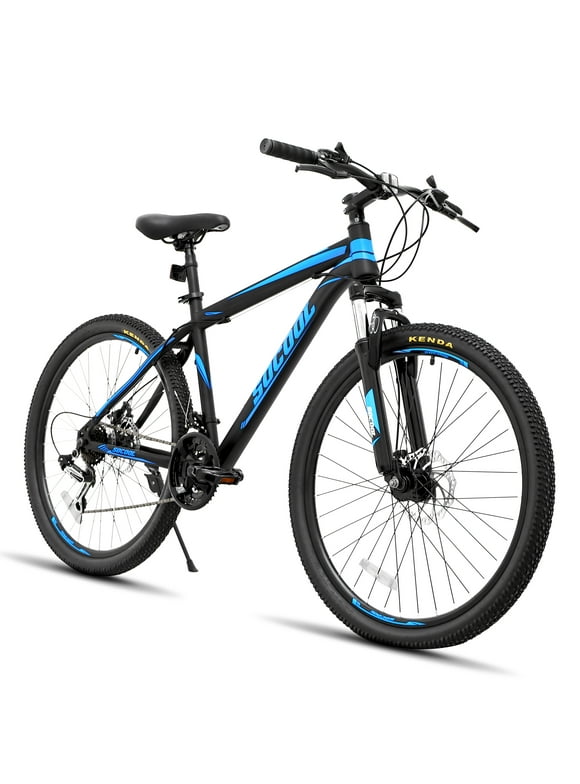 Feildoo Mountain Bike, 21 speeds, 26 inch wheel, mens sizes-Black & Blue
