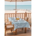 thumbnail image 2 of Outdoor Tablecloth with Umbrella Hole for Patio/Picnic/Party/Camping, Blue White Starfish Waterproof Table Cloth Rectangle Table Cover Washable, Coastal Ocean Summer Sea Nautical (60"x 120"), 2 of 8