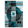 thumbnail image 2 of United Weavers Drachma Attica Modern Abstract Accent Rug, Turquoise, 1'10" x 2'8", 2 of 5