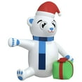 thumbnail image 4 of vidaXL Christmas Inflatable Teddy Bear LED 94.5", 4 of 10