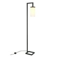 thumbnail image 3 of Evelyn&Zoe Malva 67.75" Tall Floor Lamp with Glass shade in Blackened Bronze/White, 3 of 14