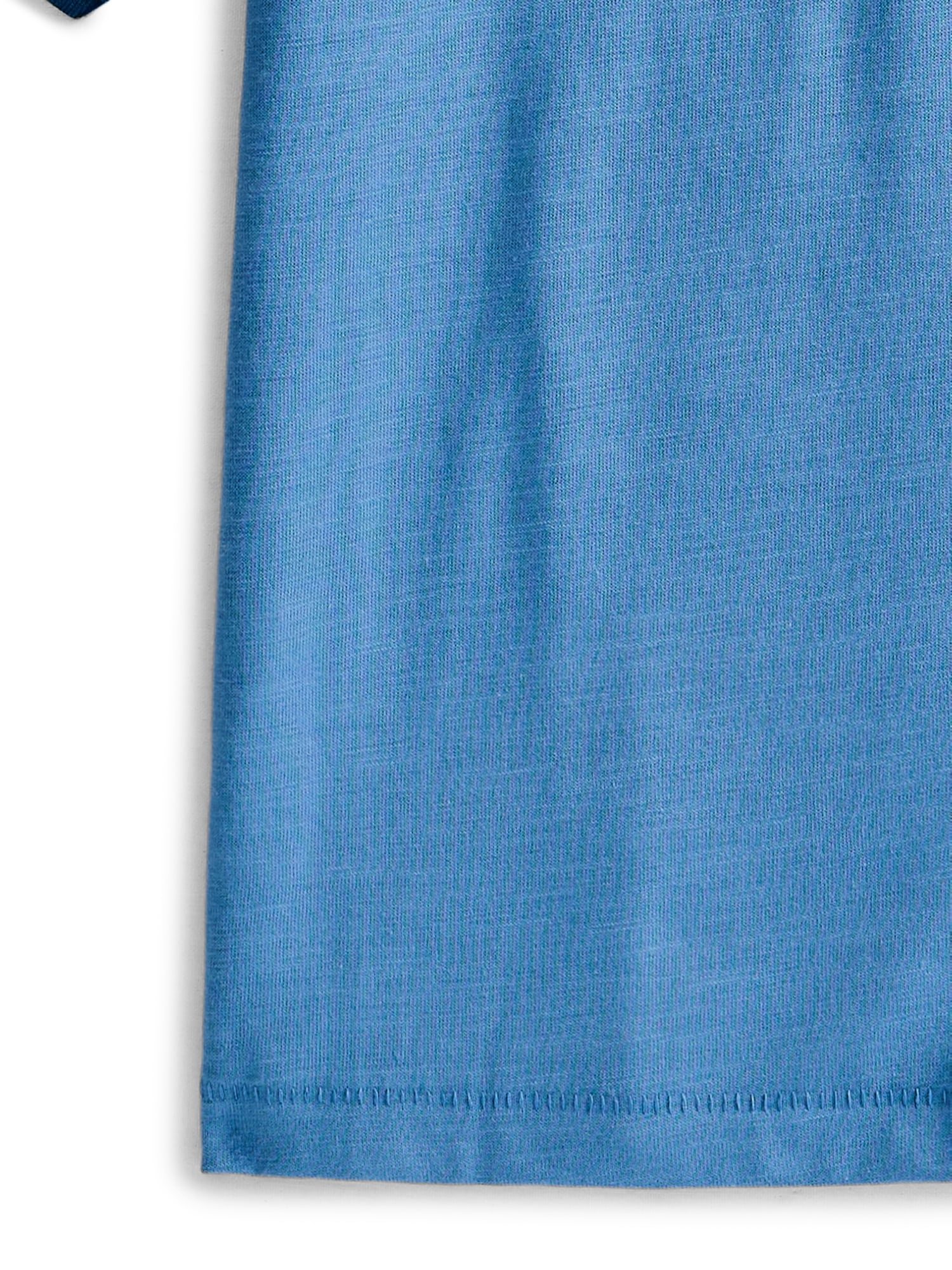Wonder Nation Boys Raglan Henley T-Shirt with Short Sleeves, Sizes 4–18 & Husky