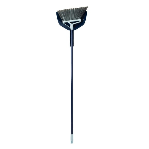 Casabella Power Core Broom 11" Brush Width & Dustpan w/ Integrated Scraper & Rubber Lip 53" Length