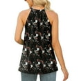 thumbnail image 5 of Samickarr Plus Size Summer Tops For Women Tops Dressy Casual Women Casual Tank Loose Printed Sleeveless Round Neck Lace T-Shirt Halter Tops Sleeveless Shirts Pleated Workout Tops For Women, 5 of 7