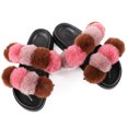 thumbnail image 1 of Chaussons en Fourrure pour Femmes Mode Pompon Boule Fausse Fourrure Sandales Moelleuses, 1 of 10