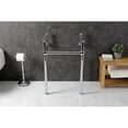 thumbnail image 2 of Kingston Brass VBH211833C Brass Console Wall Mount Sink Legs, Polished Chrome, 2 of 6