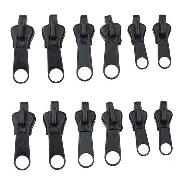JShteea Deslizador 12 Piezas para Ropa Saco Dormir Reemplazo (negro)