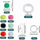 thumbnail image 2 of Kit de 8 juegos de cuentas de poni para hacer tú mismo: cuentas de plástico verdes de 8 mm para el Día de San Patricio. Kit para hacer llaveros., 2 of 9