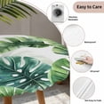 thumbnail image 3 of Tropical Leaves Round Tablecloth for 36-44 Inch Tables,Fitted Table Cover with Elastic Edge,Pastoral Summer Botanical Green Plants Waterproof Outdoor Table Cloth Protector for Patio Garden Dinner, 3 of 9