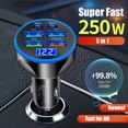 thumbnail image 2 of Adaptador de cargador de teléfono para coche UYUXIO Super Fast Charge 250 W, 2 of 9