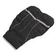 thumbnail image 2 of Chaqueta cálida con cuello de felpa Bling Bling impermeable suelto para perros pequeños y medianos color negro L, 2 of 12