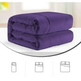 thumbnail image 5 of 1 Piece New Fluffy Pattern Comforter, 800 TC, 100% Egyptian Cotton, Oversized Super King Size Purple Solid, 5 of 6